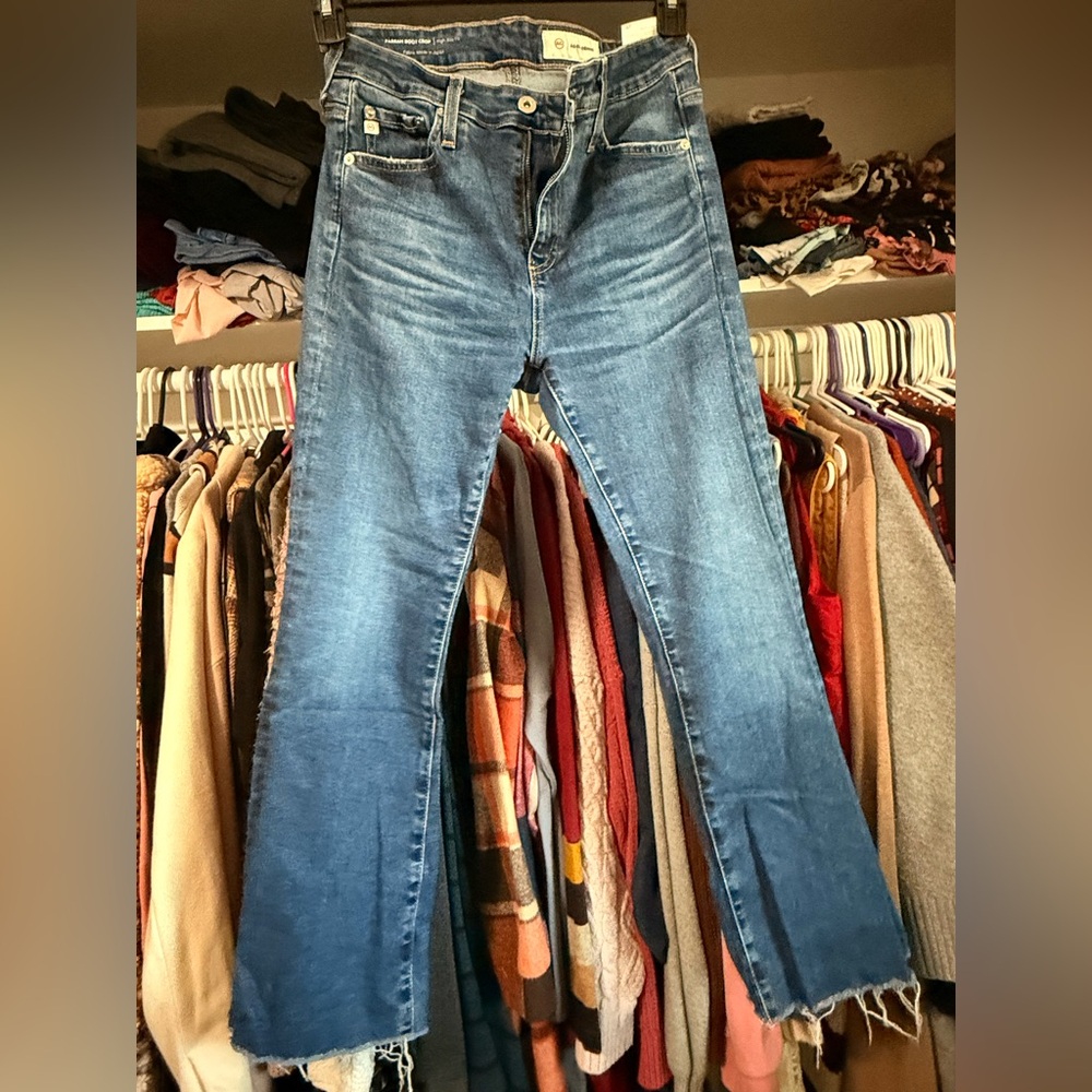 AG Adriano Goldschmied Blue Flare Jeans